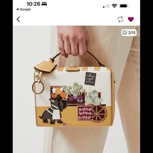 RADLEY LONDON Yellow and White Mini Bag with Graphic Design
